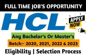 HCL Recruitment Drive 2023