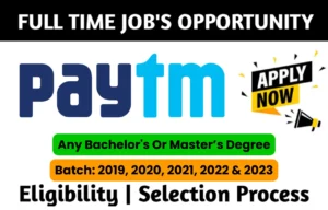 Paytm Recruitment Drive 2023