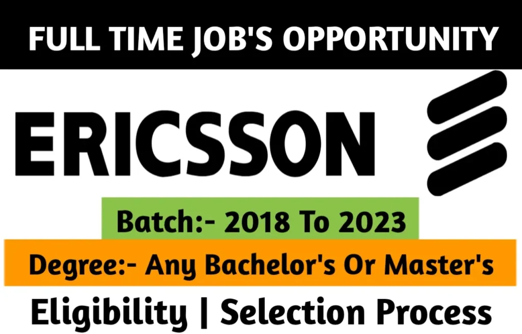 Ericsson Recruitment Drive 2023