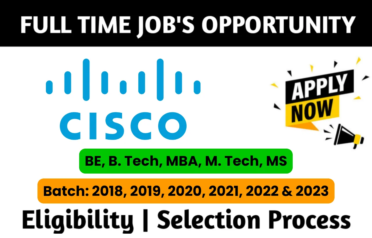 Cisco Recruitment Drive 2023