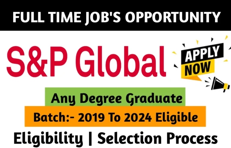 S And P Global Recruitment Drive 2023
