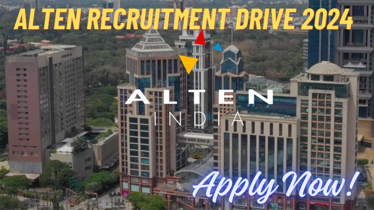 Alten Recruitment Drive 2024