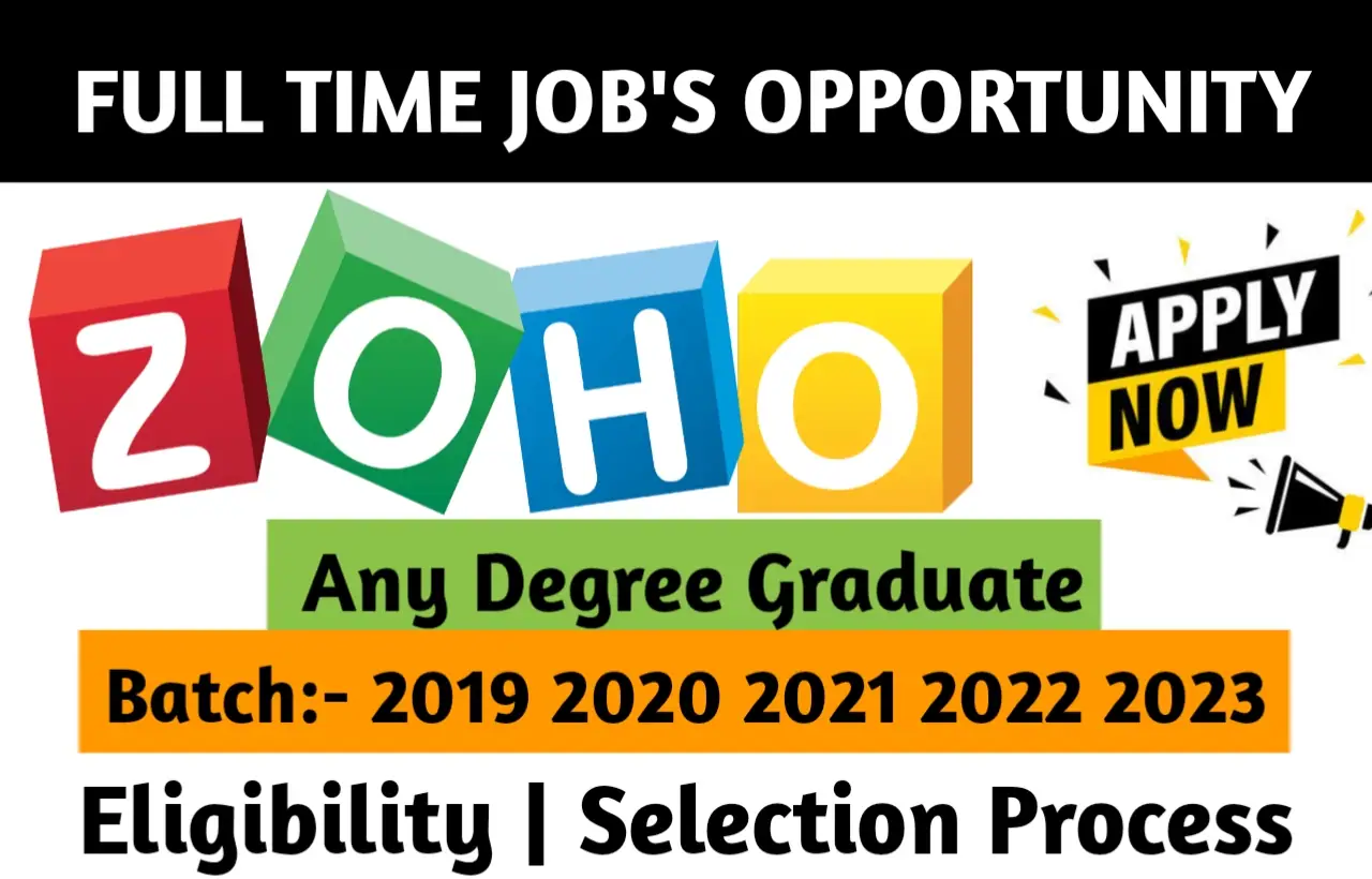 Zoho Recruitment Drive 2023