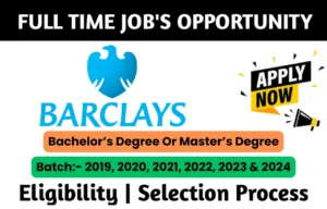 Barclays Recruitment Drive 2024