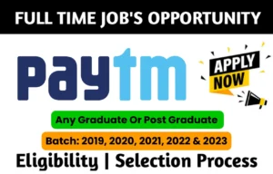 Paytm Recruitment Drive 2023