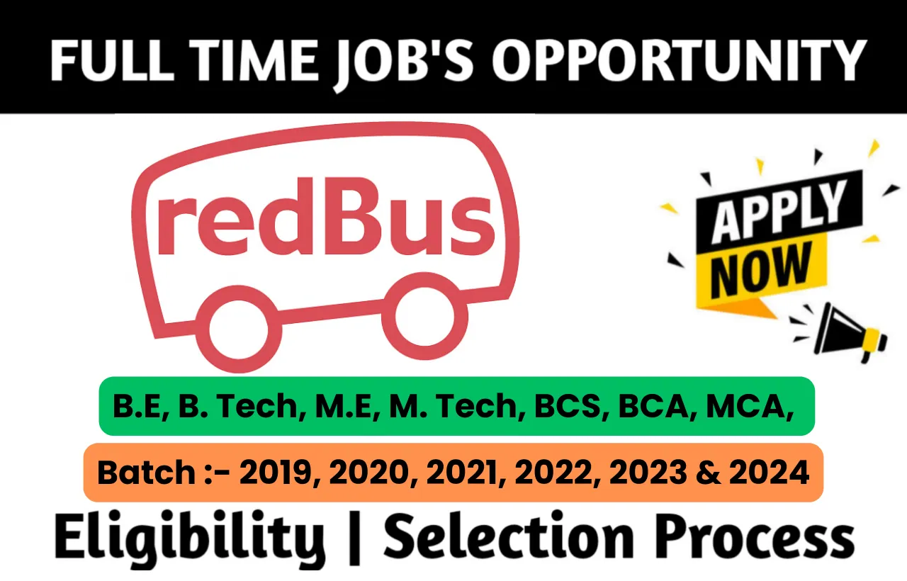 RedBus Recruitment Drive 2024
