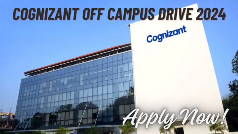 Cognizant Off Campus Drive 2024