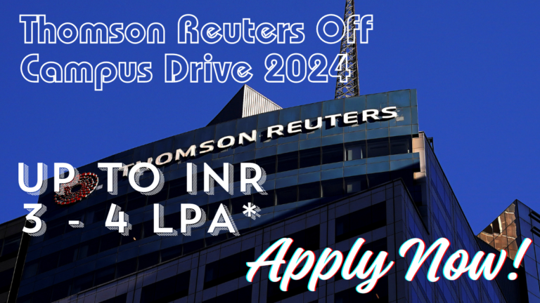 Thomson Reuters Off Campus Drive 2024