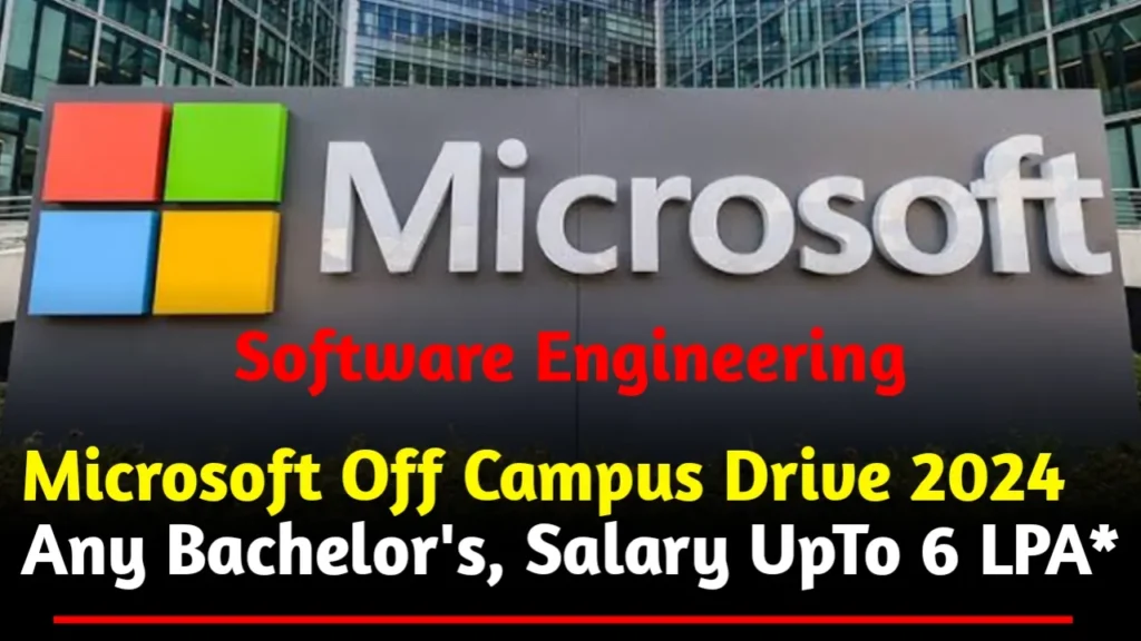 Microsoft Hiring Drive 2024