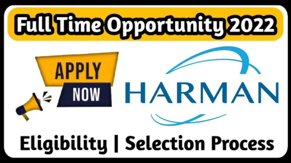 Harman Recruitment Drive 2024